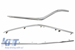 Spoiler Splitter Flaps Garnir Chrome pour Mercedes GLE Coupé C292 15-18-image-6044103