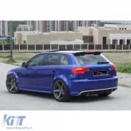 SPOILER suitable for AUDI A3 8P 2003-2008 with 4 doors RS3 Style-image-6326089