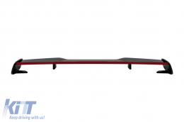 Spoiler suitable for trunk type A45 with red trim for Mercedes A-Class W177 hatchback after 2018, black lacquer - ABMESX6011660
