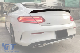 Spoiler suitable for trunk type C63 S for Mercedes C-Class C205 Coupe 2015, unpainted