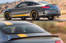 Spoiler suitable for trunk type C63 S for Mercedes C-Class C205 Coupe 2015, unpainted-image-6227896