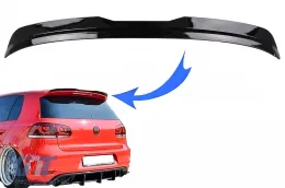 image-60-Spoiler tetto Add On Ala per VW Golf 6 2008-2012 GTI Look Nero lucido
