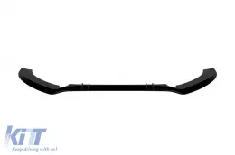 Spoiler tipo RS6 adecuado para el parachoques delantero RS en Audi A6 sedán, familiar 2010-2016, lacado en negro-image-6163642
