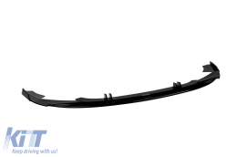 Spoiler tipo RS6 adecuado para parachoques delantero RS para Audi A6 después de 2019, lacado en negro-image-6163548