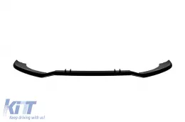 Spoiler tipo RS7 adatto per paraurti RS anteriore su Audi A7 Sportback 2010-2016, verniciato di nero-image-6163648