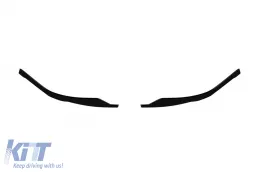 Spoiler tipo RS7 adecuado para el parachoques RS delantero en Audi A7 Sportback 2010-2016, lacado en negro-image-6163652
