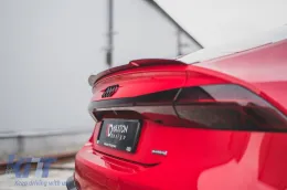Spoiler tipo S-Line de Maxton Design adecuado para el maletero del Audi A7 C8 después de 2017, lacado en negro-image-6140192