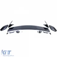 Spoiler trasero de techo look deportivo negro brillante adecuado para Mercedes A-Class W177 desde el 18-image-6197231