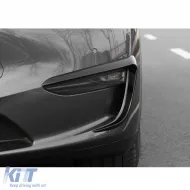 Spoiler umrandet Nebelscheinwerfer schwarz glänzend geeignet für Tesla Model 3-image-6199822