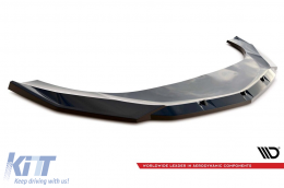 Spoiler version 2 Maxton Design adapté pour le pare-chocs avant de Lamborghini Urus MK1 après 2018, laqué noir-image-6237701