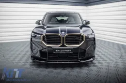 Spoiler versione 1 Maxton Design adatto per paraurti anteriore di BMW XM G09 dopo il 2022, laccato nero-image-6236449