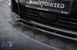 Spoiler versione 1 Maxton Design adatto per paraurti anteriore di BMW XM G09 dopo il 2022, laccato nero-image-6236451