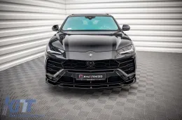 Spoiler versione 2 Maxton Design adatto per paraurti anteriore di Lamborghini Urus MK1 dopo il 2018, laccato nero-image-6237703
