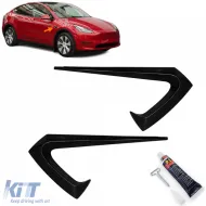 image-31-Spoilerverkleidungen Seitenkamera schwarz glänzend geeignet für Tesla Model 3