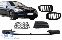 image-4-Spojler Przedni Zderzak Wargi BMW F10 F11 Kratka M-Performance Sport M550 Design
