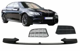 image-3-Spojler za branik na prednjem Lip prikladan za BMW serije 5 F10 F11 Sedan Touring (2011-2017) s bočnim Maske M-Performance Sport M550 Dizjan