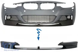 image-5-Spojler za branik prednjeg branika prikladan za BMW serije 3 F30 limuzina F31 Touring (2011. i gore) M Dizjan Piano crna Edition