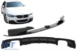 image-6-Spojler za branik prednjeg branika sa stražnjim difuzorom prikladan za BMW serije 3 F30 F31 (2011.-naviše) M Performanse Dizjan Brilliant Black Edition