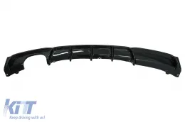 image-30-Spojler za branik stražnjeg odbojnika Piano crna Valance difuzor prikladan za BMW serije 3 F30 F31 (2011.-gore) M-Perfomance dizajn lijevi dvostruki izlaz