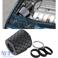 Sport air filter performance carbon with 3 adapter rings 60-76mm