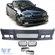 Sport bumper grille clear glass fog lights fits BMW 3 Series E36
