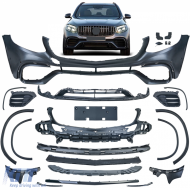 Sport bumper with grille + fender flares for Mercedes GLC X253 C253
