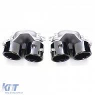 Sport Diffusore posteriore con terminali neri adatto per Mercedes A Classe V177 19-25-image-6259228