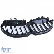 Sport-Doppelschlitz-Performance-Grill glänzend geeignet für BMW 1er F40 ab 19-image-6192383