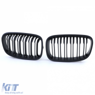 Sport-Doppelschlitz-Performance-Matt-Frontgrill geeignet für BMW 1er F20 F21 10-14-image-6201746
