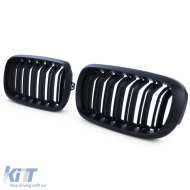 Sport-Doppelslat-Performance-Mattenfrontgrill geeignet für BMW X5 F15 X6 F16-image-6202389