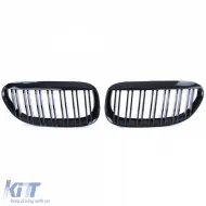 Sport-Doppelsteg-Nierengrill in Hochglanzschwarz geeignet für BMW 6er Serie E63 E64-image-6201741