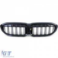 Sport-Doppelsteg-Performance-Grill glänzend geeignet für BMW 3er Reihe G20 G21 ab 18-image-6201936