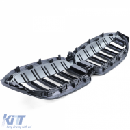 Sport-Doppelsteg-Performance-Grill glänzend geeignet für BMW 3er Reihe G20 G21 ab 18-image-6201938