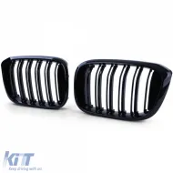 Sport double-slat glossy grille suitable for BMW X3 G01 X4 G02 17-21-image-6261299