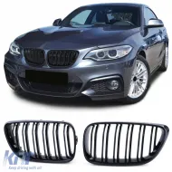 image-50-Sport double-slat performance gloss front grille suitable for 2 Series BMW F22 F23 14-21