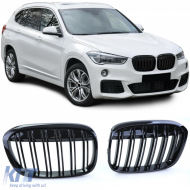 Sport double-slat performance gloss grille suitable for BMW X1 F48 14-19 - ODGB6012600