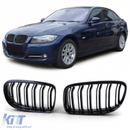 Sport double-slat performance gloss kidney grille suitable for BMW 3 Series E90 E91 08-12