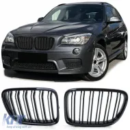 image-72-Sport double-slat performance glossy grille suitable for BMW X1 E84 09-15