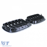 Sport dupla lamellás performance fényes hűtőrács BMW X5 E70 X6 E71 modellekhez-image-6202406
