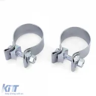 Sport exhaust tailpipes 4-pipe trims stainless steel pair for Audi A5 8T from 11-image-6277499