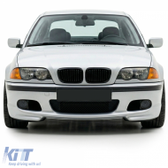 Sport front bumper + ABE + smoke fog lights for BMW E46 sedan touring-image-6210215