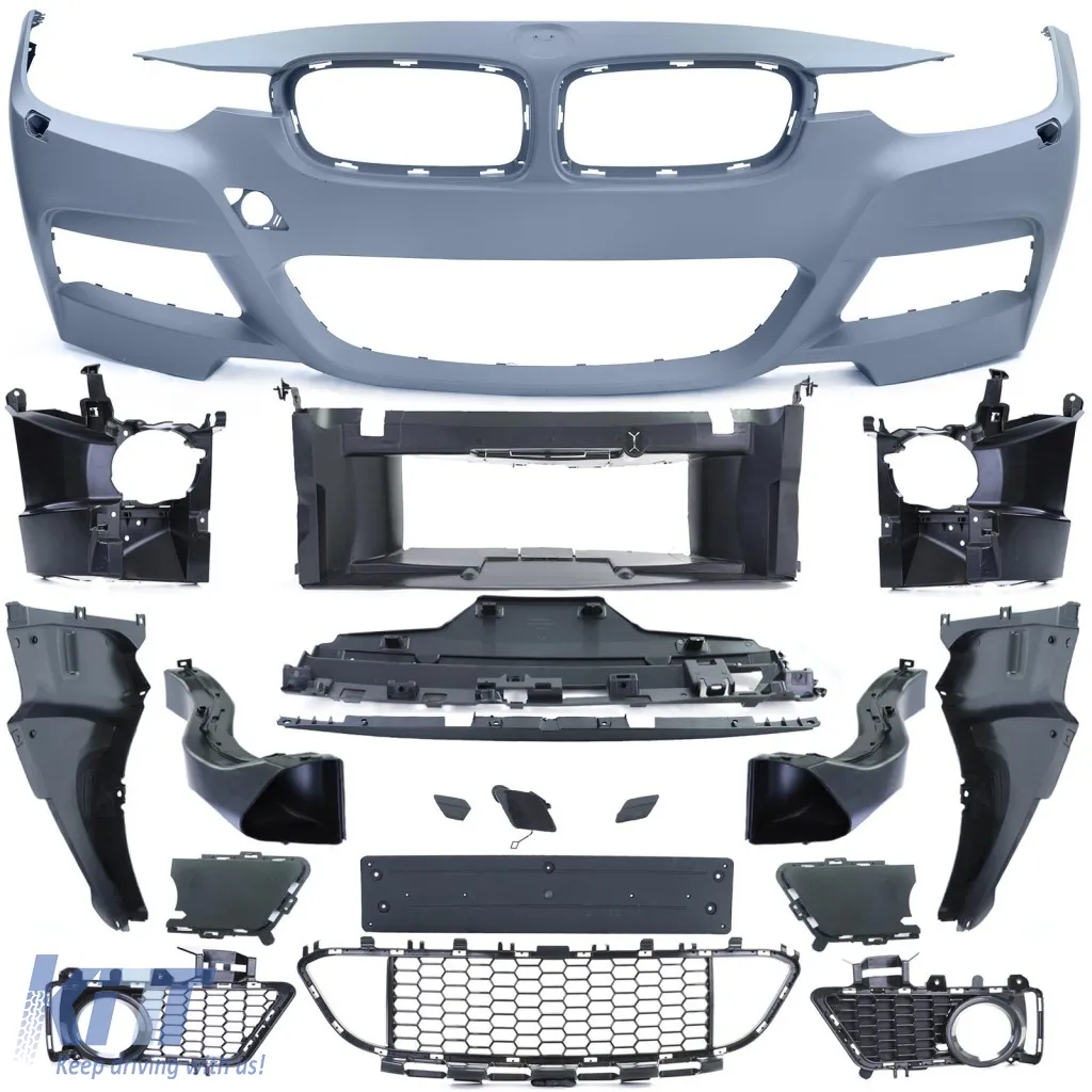 Sport front bumper with grille suitable for 3 Series BMW F30 Sedan F31 Touring 11-15