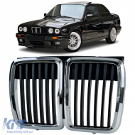 Sport front grille black chrome fits for 3 Series BMW E30 1982-1994 - ODGB6015565