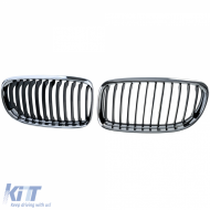 Sport front grille black chrome fits for 3 Series BMW E90 E91 2008-2012-image-6211313