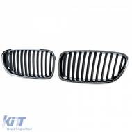 Sport front grille black chrome fits for 5 Series BMW F10 F11 2010-2017-image-6210685