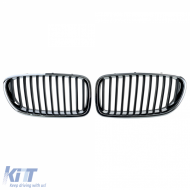 Sport front grille black chrome fits for 5 Series BMW F10 F11 2010-2017-image-6210686