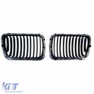 Sport front grille black chrome for 3 Series BMW E36 Facelift 1996-2000-image-6210511