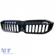 Sport front grille black gloss suitable for 3 Series BMW G20 G21 LCI from 2022-image-6210153