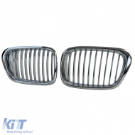 Sport front grille chrome fits 5 Series BMW E39 Sedan Touring 1995-2003-image-6261751