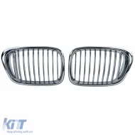 Sport front grille chrome fits 5 Series BMW E39 Sedan Touring 1995-2003-image-6261752